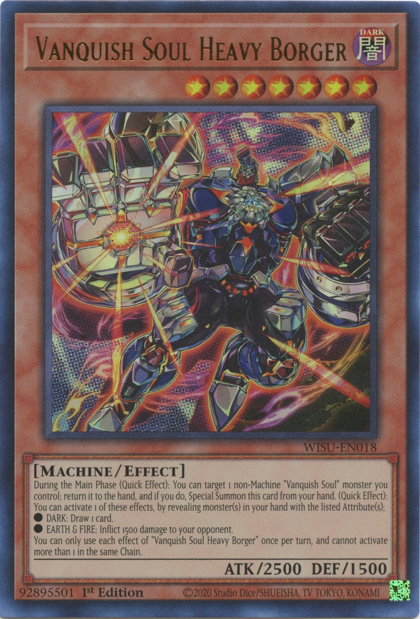 Vanquish Soul Heavy Borger [WISU-EN018] Ultra Rare | Card Merchant Takapuna