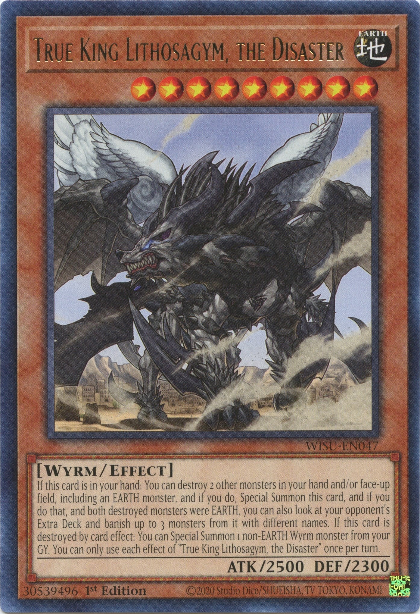 True King Lithosagym, the Disaster [WISU-EN047] Rare | Card Merchant Takapuna