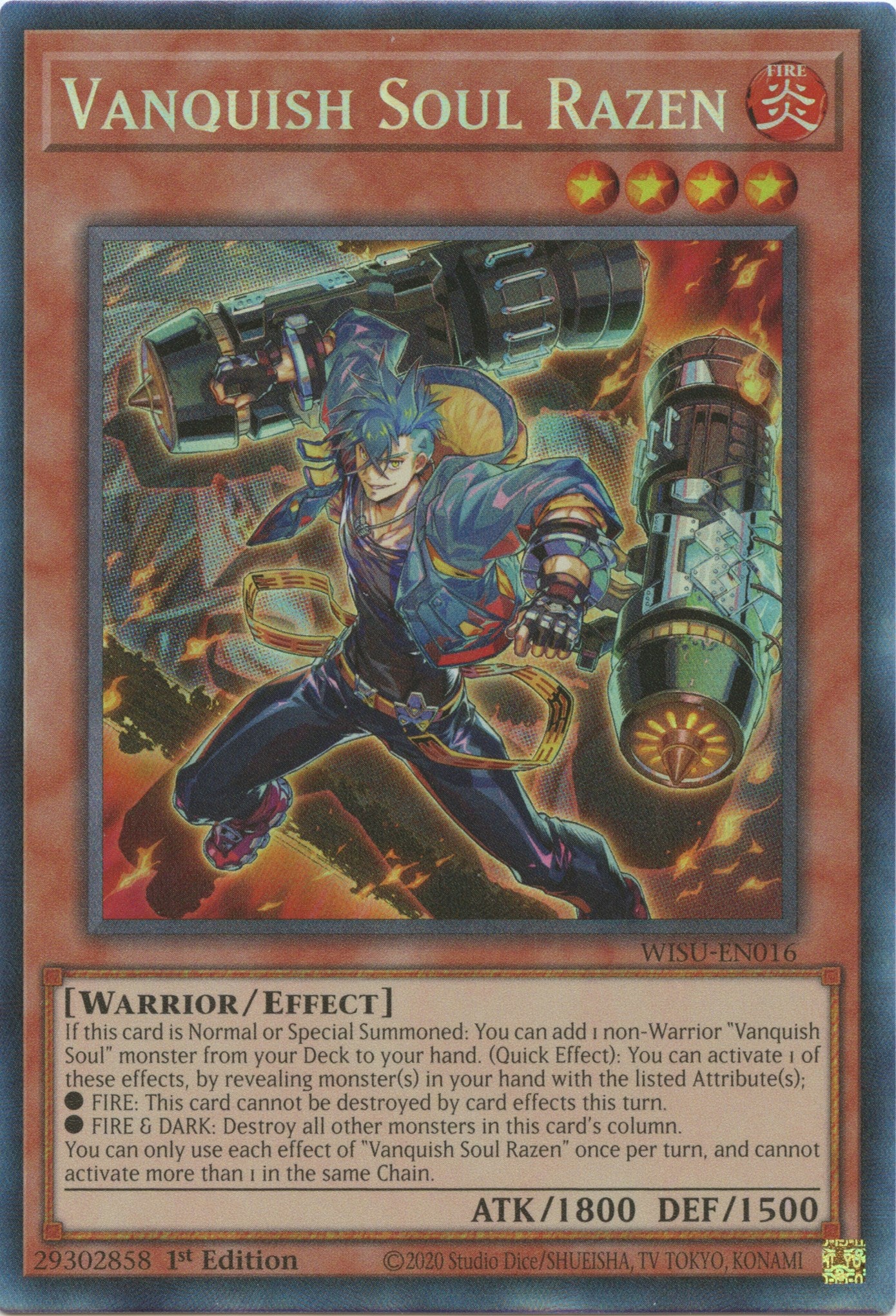 Vanquish Soul Razen [WISU-EN016] Collector's Rare | Card Merchant Takapuna