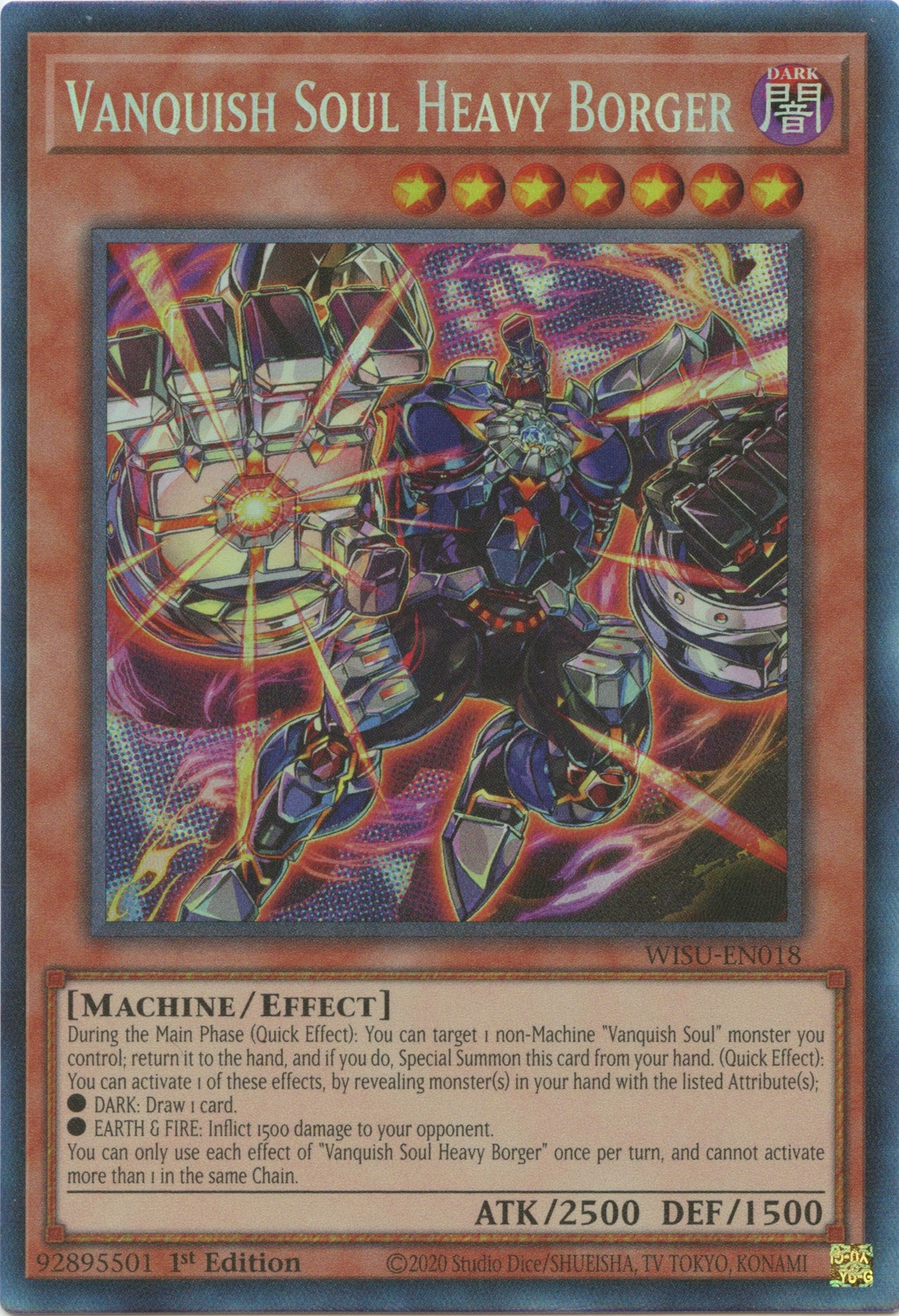 Vanquish Soul Heavy Borger [WISU-EN018] Collector's Rare | Card Merchant Takapuna