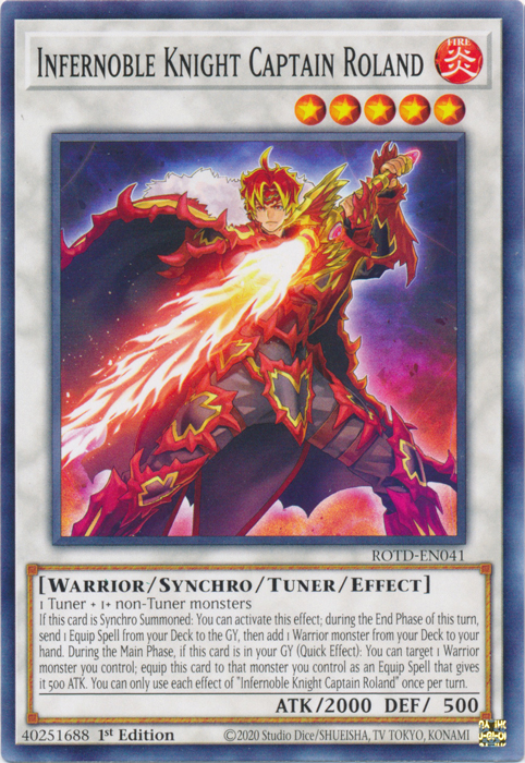 Infernoble Knight Captain Roland [ROTD-EN041] Common | Card Merchant Takapuna