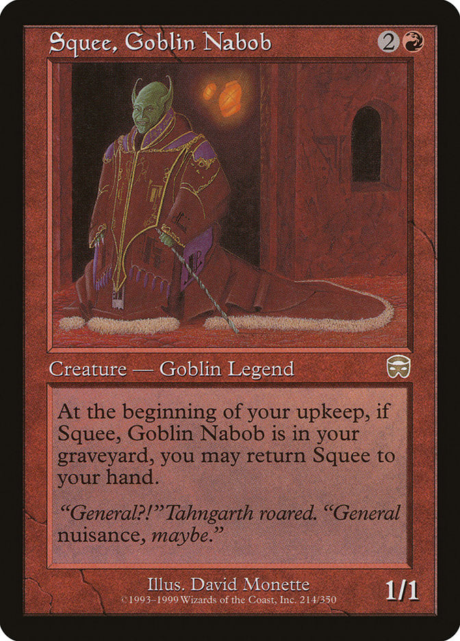 Squee, Goblin Nabob [Mercadian Masques] | Card Merchant Takapuna