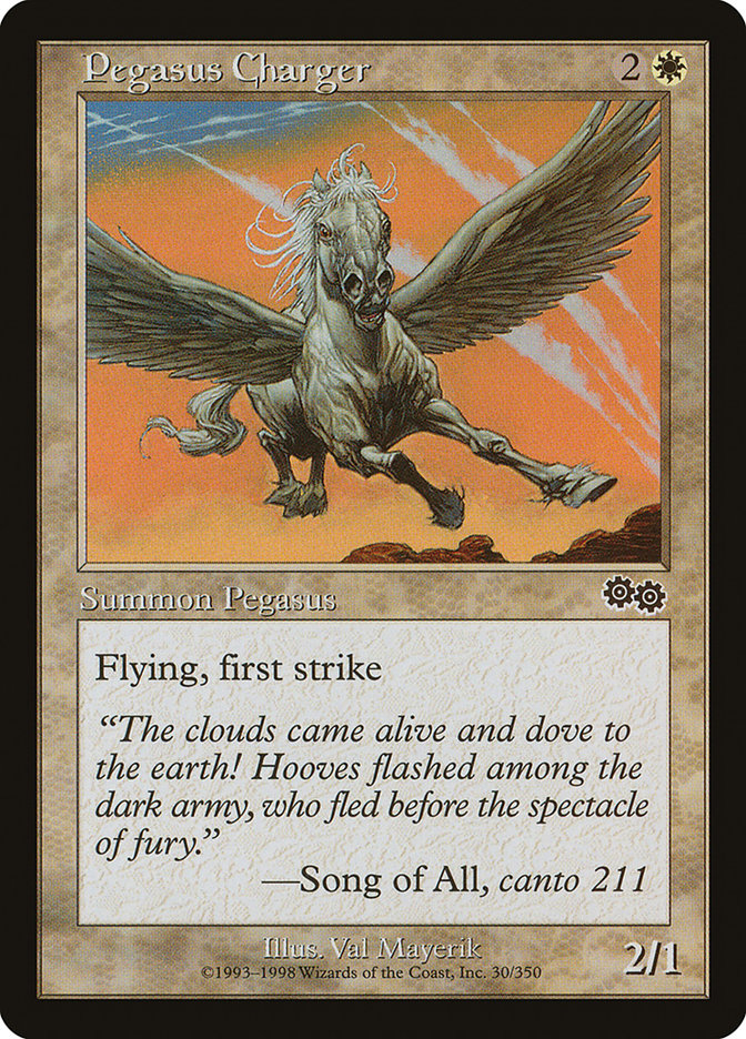 Pegasus Charger [Urza's Saga] | Card Merchant Takapuna