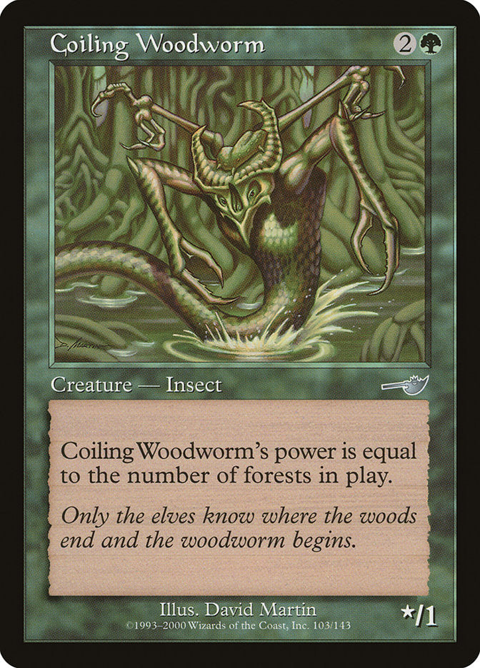 Coiling Woodworm [Nemesis] | Card Merchant Takapuna