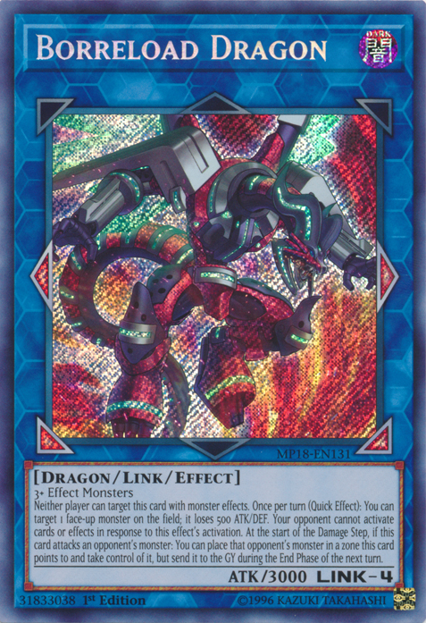 Borreload Dragon [MP18-EN131] Secret Rare | Card Merchant Takapuna