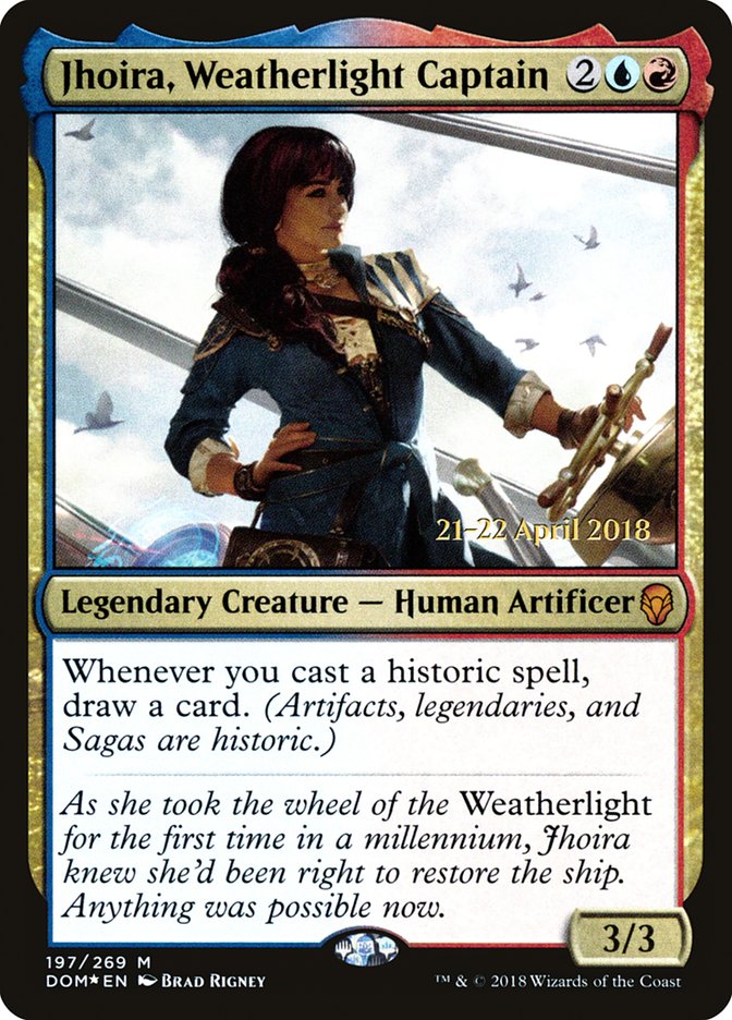 Jhoira, Weatherlight Captain [Dominaria Prerelease Promos] | Card Merchant Takapuna