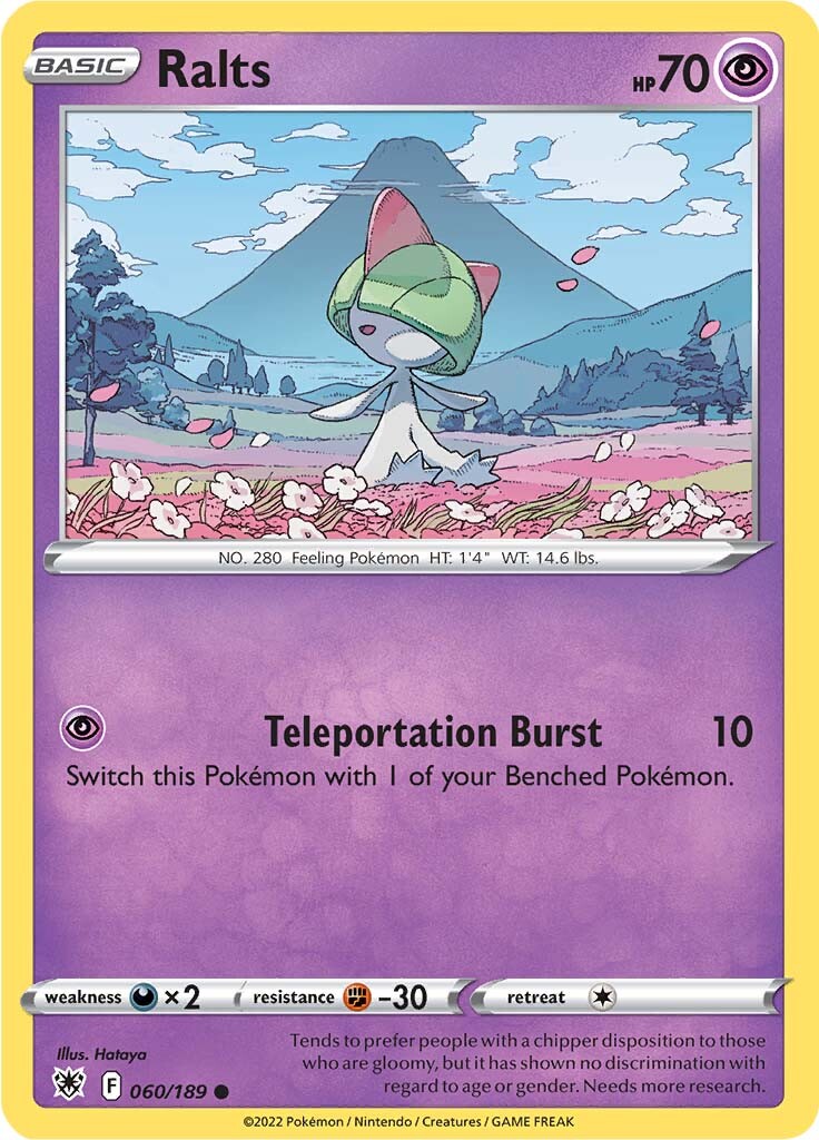 Ralts (060/189) [Sword & Shield: Astral Radiance] | Card Merchant Takapuna