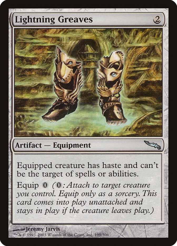 Lightning Greaves [Mirrodin] | Card Merchant Takapuna