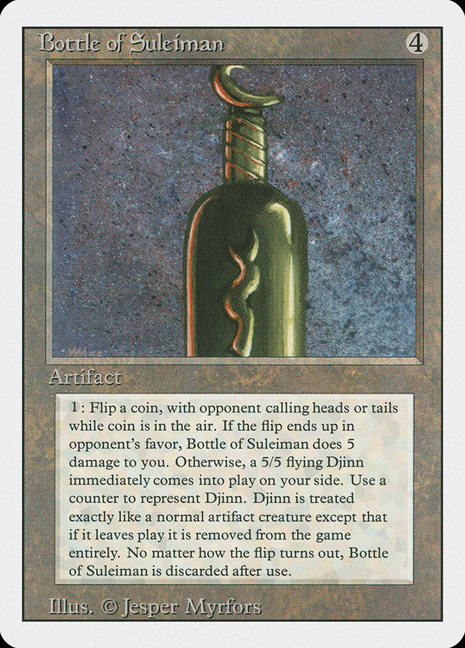 Bottle of Suleiman [Revised Edition] | Card Merchant Takapuna