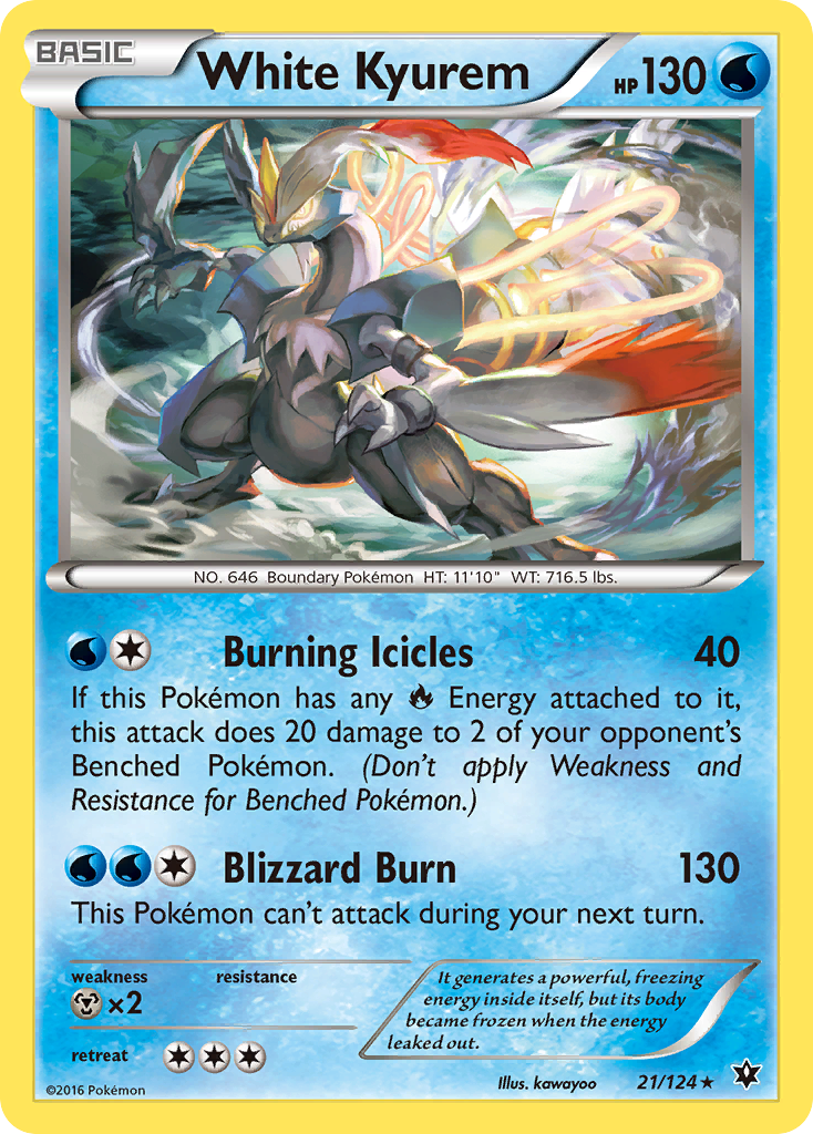 White Kyurem (21/124) [XY: Fates Collide] | Card Merchant Takapuna