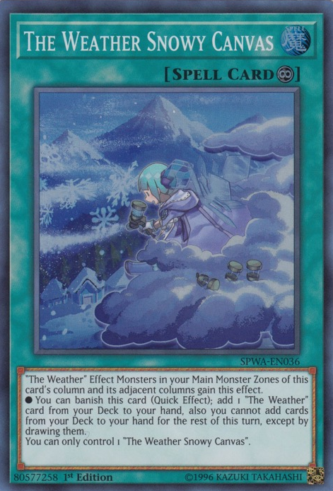 The Weather Snowy Canvas [SPWA-EN036] Super Rare | Card Merchant Takapuna