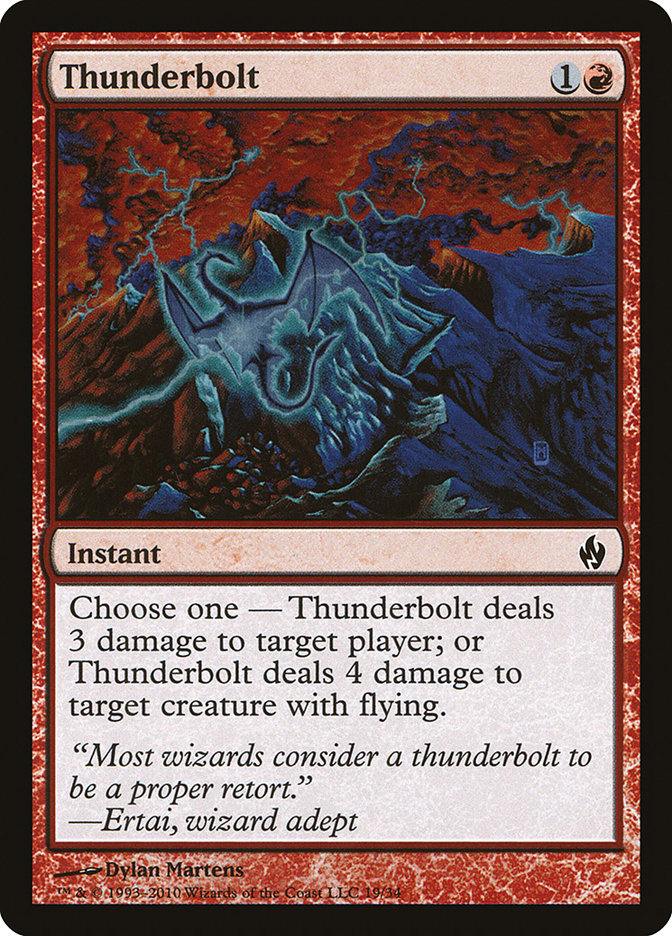 Thunderbolt [Premium Deck Series: Fire and Lightning] | Card Merchant Takapuna