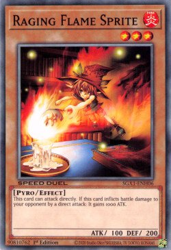 Raging Flame Sprite [SGX1-ENH06] Common | Card Merchant Takapuna