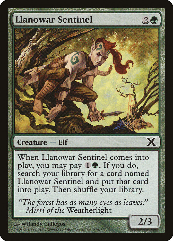 Llanowar Sentinel [Tenth Edition] | Card Merchant Takapuna