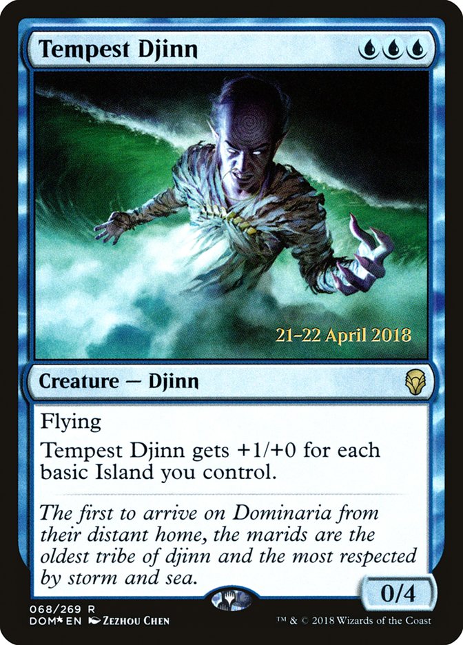 Tempest Djinn [Dominaria Prerelease Promos] | Card Merchant Takapuna