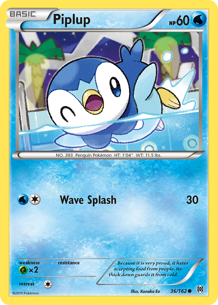 Piplup (36/162) [XY: BREAKthrough] | Card Merchant Takapuna