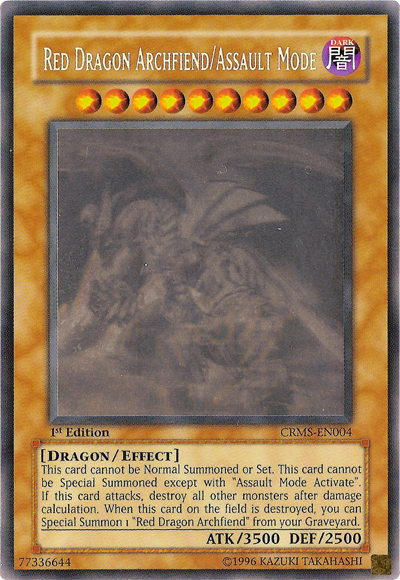 Red Dragon Archfiend/Assault Mode [CRMS-EN004] Ghost Rare | Card Merchant Takapuna