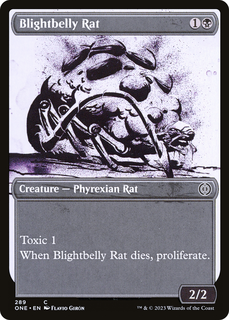 Blightbelly Rat (Showcase Ichor) [Phyrexia: All Will Be One] | Card Merchant Takapuna