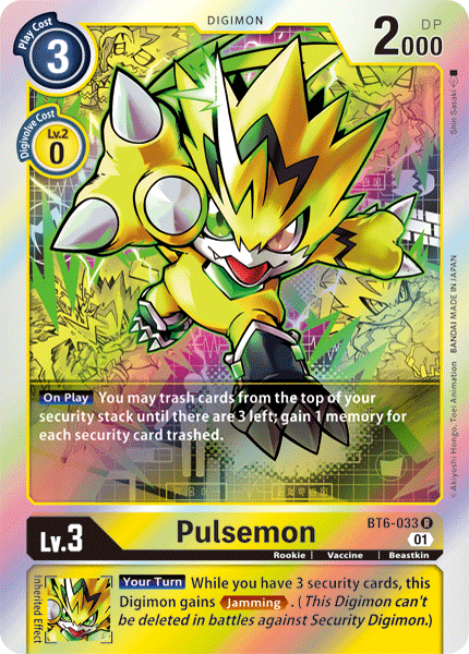 Pulsemon [BT6-033] [Double Diamond] | Card Merchant Takapuna