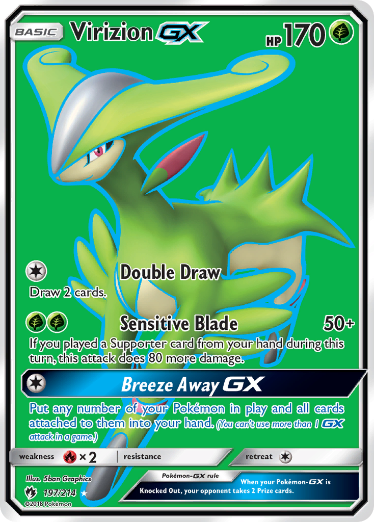 Virizion GX (197/214) [Sun & Moon: Lost Thunder] | Card Merchant Takapuna