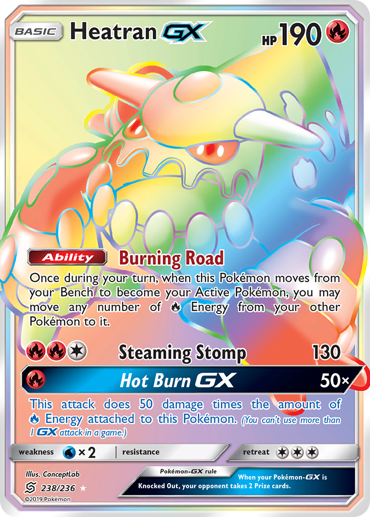 Heatran GX (238/236) [Sun & Moon: Unified Minds] | Card Merchant Takapuna