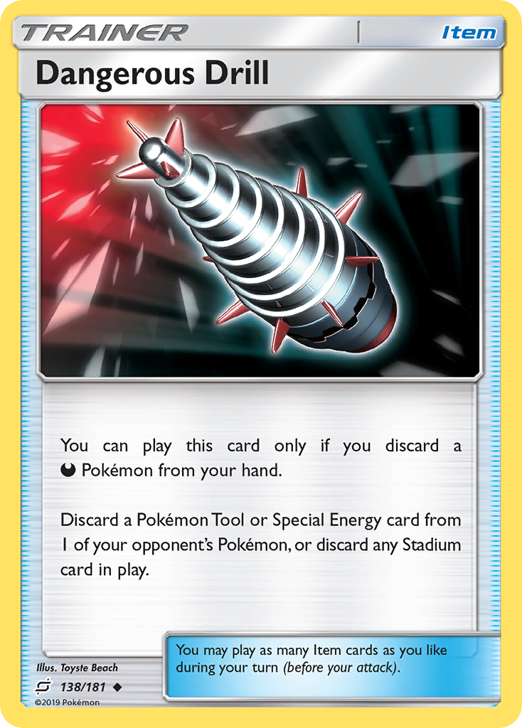 Dangerous Drill (138/181) [Sun & Moon: Team Up] | Card Merchant Takapuna