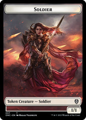 Soldier (007) // Angel Double-Sided Token [Phyrexia: All Will Be One Commander Tokens] | Card Merchant Takapuna