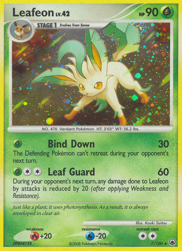 Leafeon (7/100) [Diamond & Pearl: Majestic Dawn] | Card Merchant Takapuna