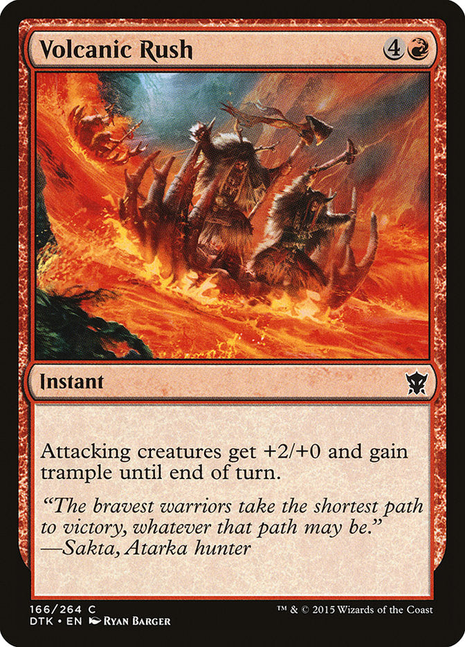 Volcanic Rush [Dragons of Tarkir] | Card Merchant Takapuna