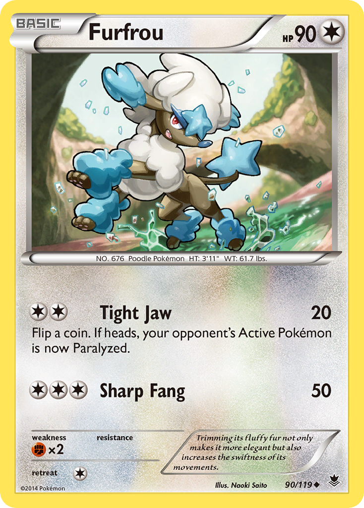 Furfrou (90/119) [XY: Phantom Forces] | Card Merchant Takapuna