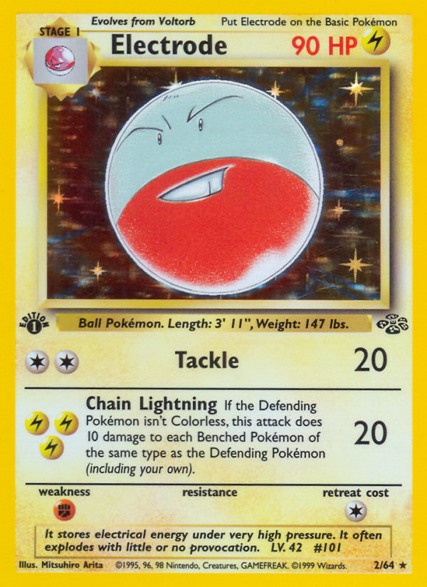 Electrode (2/64) [Jungle 1st Edition] | Card Merchant Takapuna