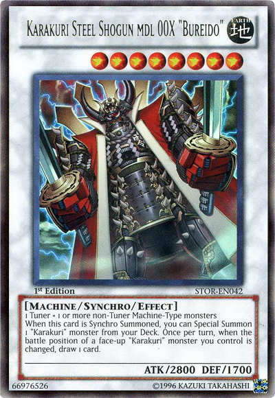 Karakuri Steel Shogun mdl 00X "Bureido" [STOR-EN042] Ultra Rare | Card Merchant Takapuna