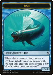 Fish // Kraken Double-Sided Token [Masters 25 Tokens] | Card Merchant Takapuna