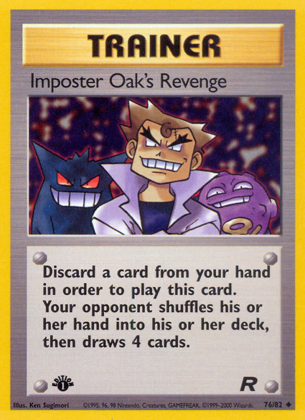 Imposter Oak's Revenge (76/82) [Team Rocket 1st Edition] | Card Merchant Takapuna