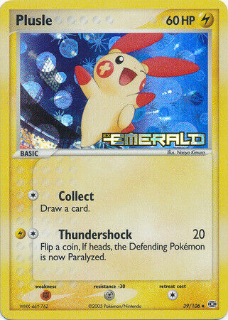 Plusle (39/106) (Stamped) [EX: Emerald] | Card Merchant Takapuna