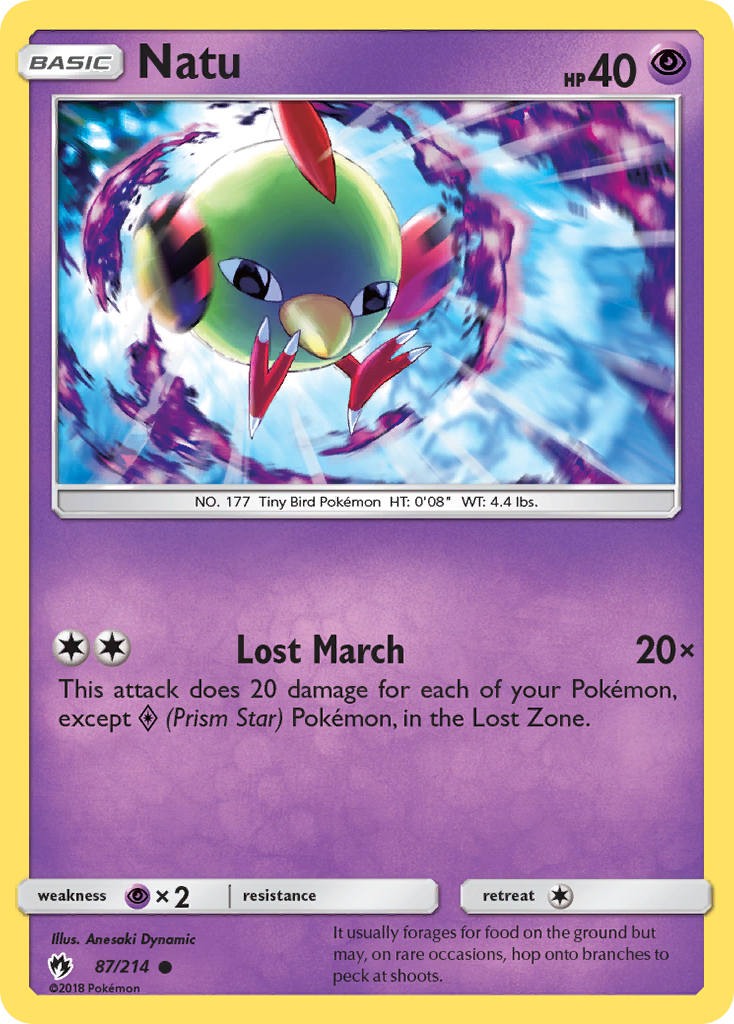 Natu (87/214) [Sun & Moon: Lost Thunder] | Card Merchant Takapuna