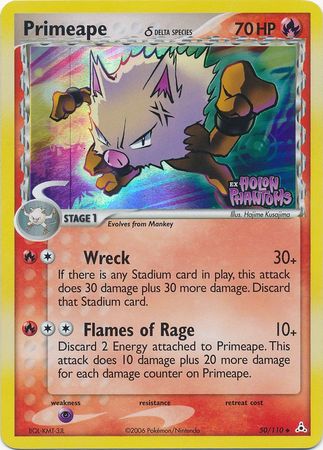 Primeape (50/110) (Delta Species) (Stamped) [EX: Holon Phantoms] | Card Merchant Takapuna