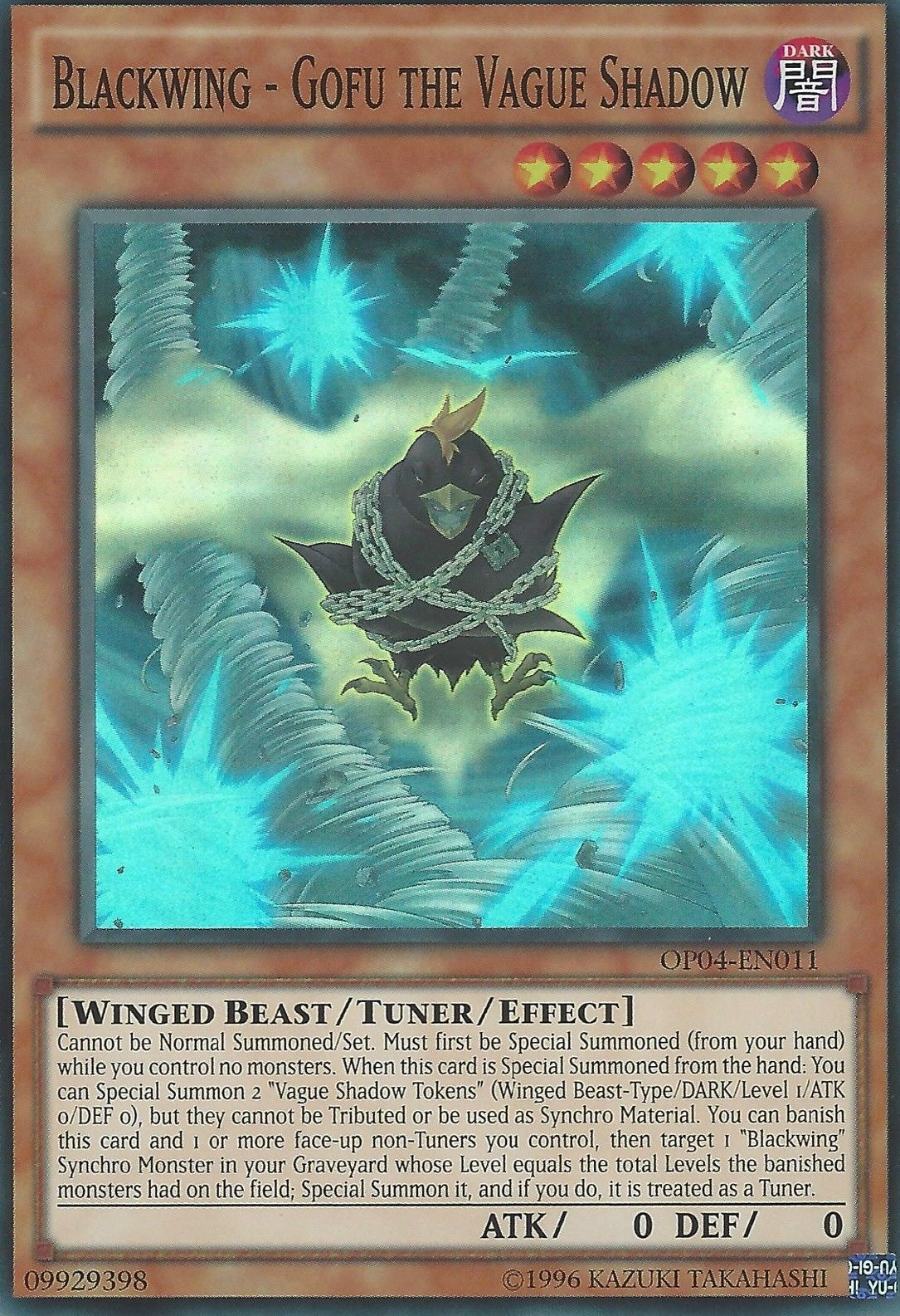 Blackwing - Gofu the Vague Shadow [OP04-EN011] Super Rare | Card Merchant Takapuna