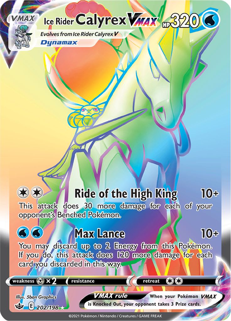 Ice Rider Calyrex VMAX (202/198) [Sword & Shield: Chilling Reign] | Card Merchant Takapuna