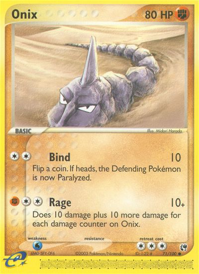 Onix (71/100) [EX: Sandstorm] | Card Merchant Takapuna