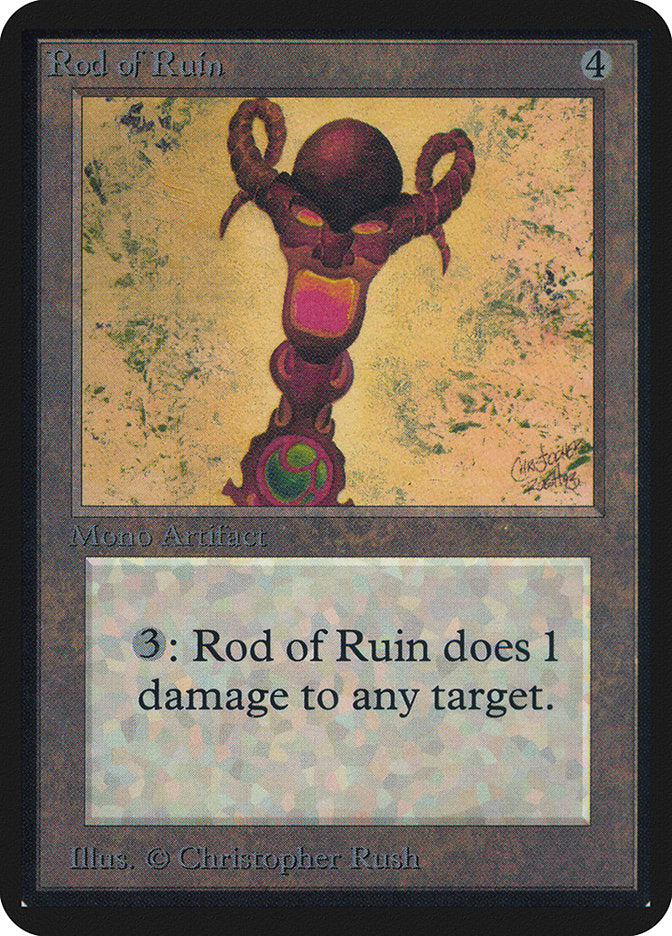 Rod of Ruin [Alpha Edition] | Card Merchant Takapuna