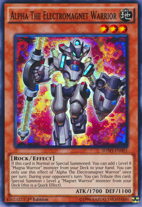 Alpha The Electromagnet Warrior [SDMY-EN001] Super Rare | Card Merchant Takapuna