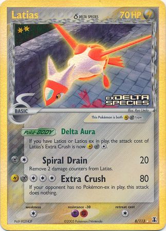 Latias (8/113) (Delta Species) (Stamped) [EX: Delta Species] | Card Merchant Takapuna