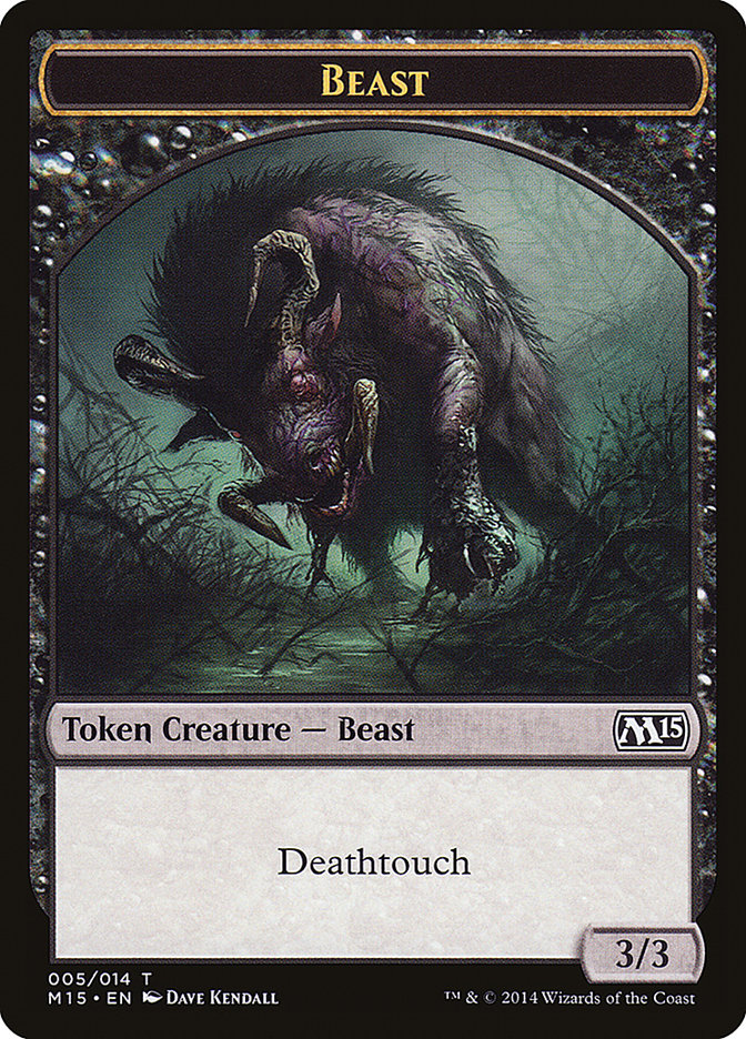 Beast Token (005/014) [Magic 2015 Tokens] | Card Merchant Takapuna