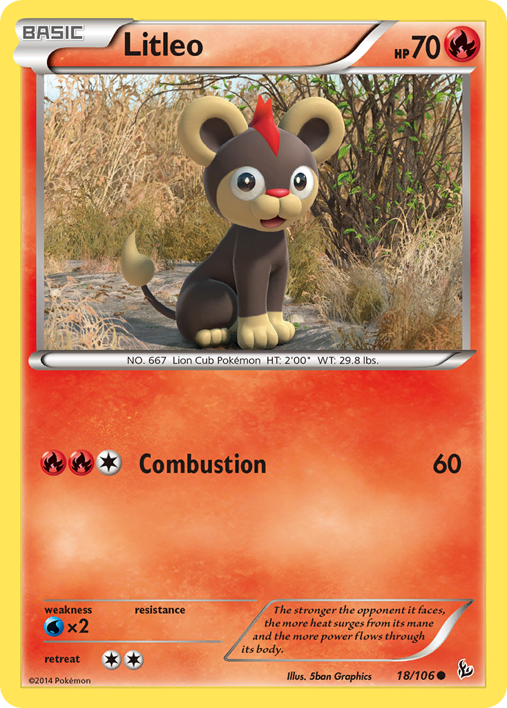 Litleo (18/106) [XY: Flashfire] | Card Merchant Takapuna