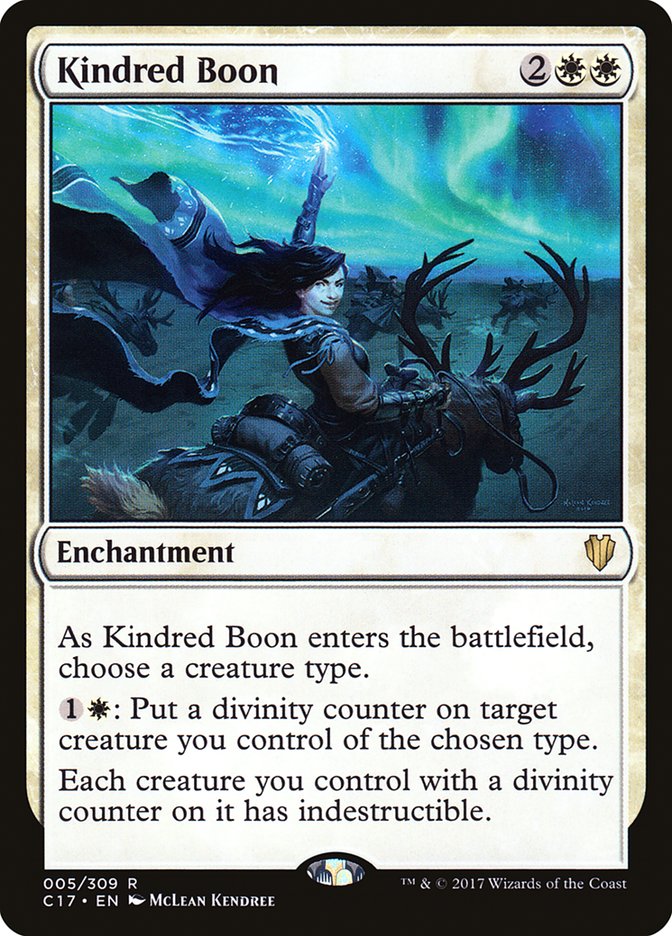 Kindred Boon [Commander 2017] | Card Merchant Takapuna