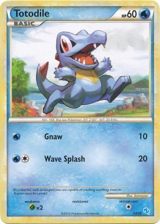 Totodile (14/30) [HeartGold & SoulSilver: Trainer Kit - Gyarados] | Card Merchant Takapuna