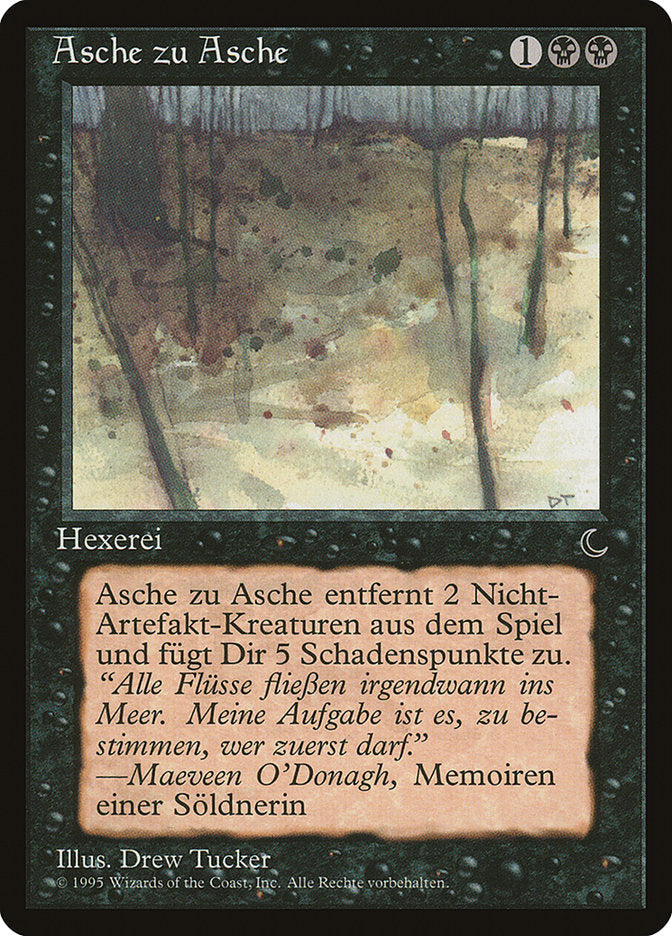 Ashes to Ashes (German) - "Asche zu Asche" [Renaissance] | Card Merchant Takapuna
