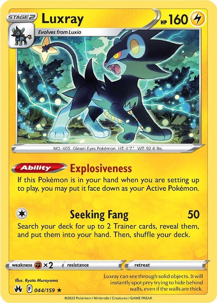 Luxray (044/159) (44) [Sword & Shield: Crown Zenith] | Card Merchant Takapuna