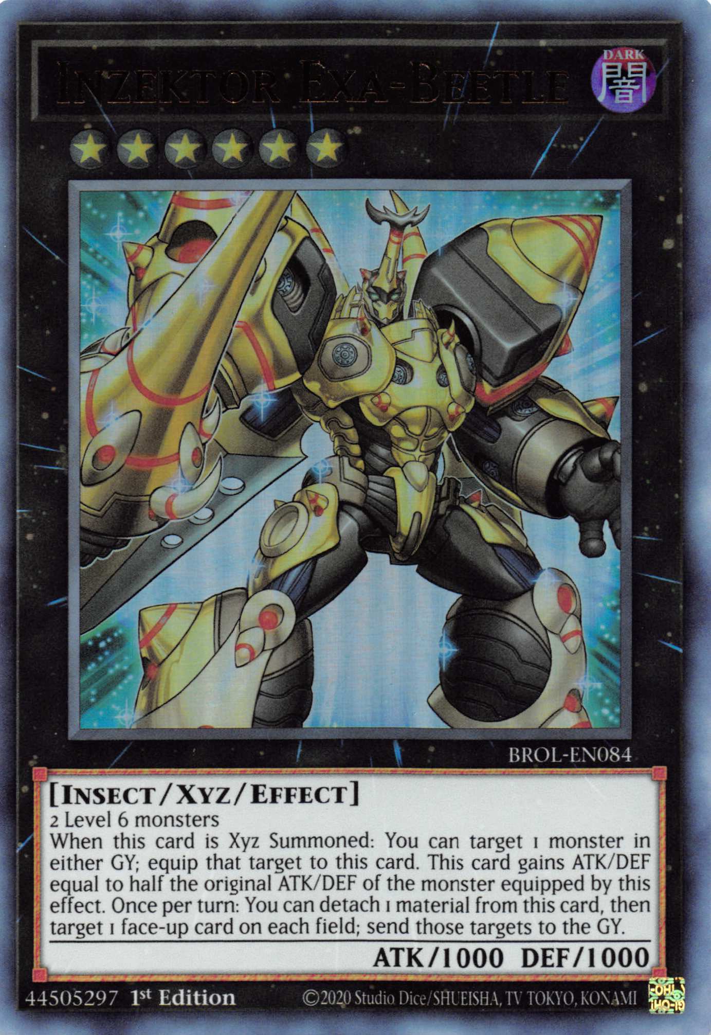 Inzektor Exa-Beetle [BROL-EN084] Ultra Rare | Card Merchant Takapuna